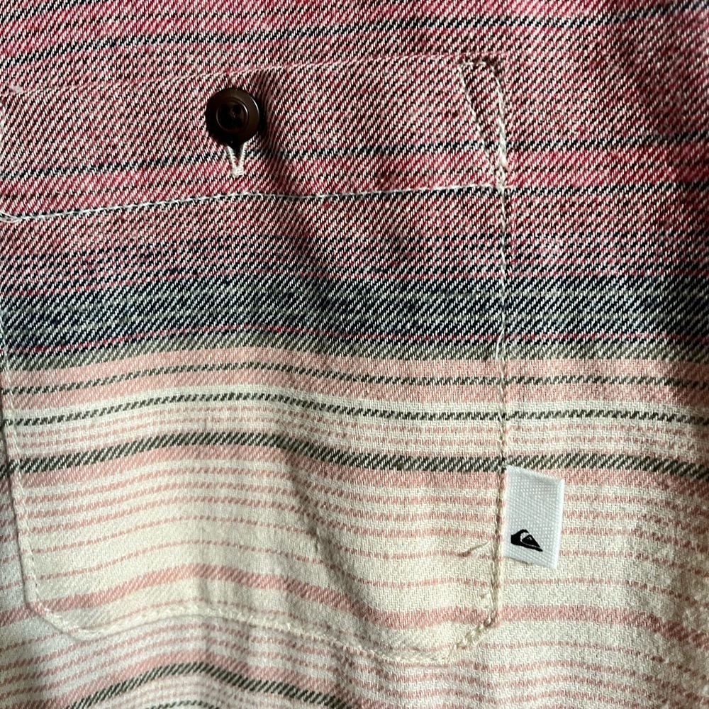 Quicksilver Button Front Flannel Size Small - image 6